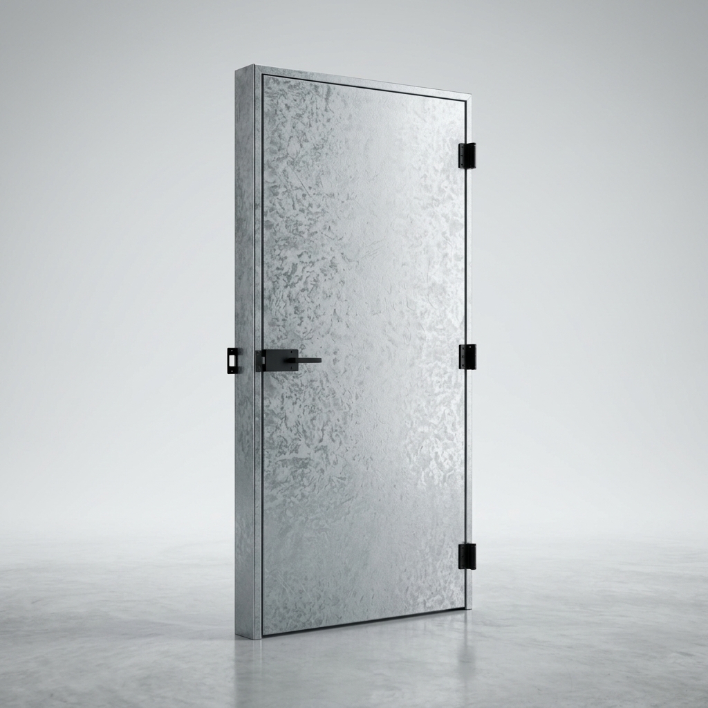 porta corta fogo natural galvanizada