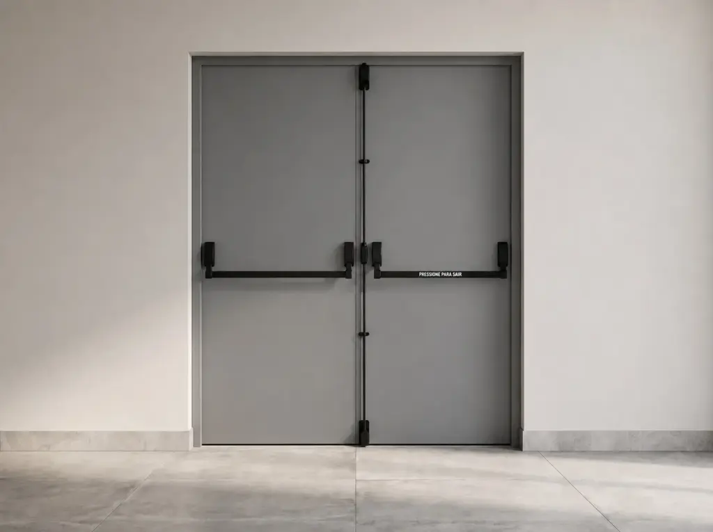 porta corta fogo dupla para condomínio
